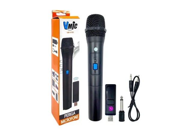 &uu MICROFONO PC SIMPLE WIRELESS COMPACTO VM-V16U (308)